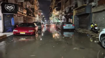 أمطار غزيرة تهطل على الجيزة.. الأرصاد تحذر من مخاطر البرق والرعد